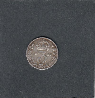 Beschrijving: 3 Pence EDWARD V